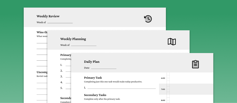 Productivity Planner Template